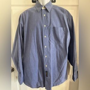 Tommy Hilfiger Blue Men’s Button Down Collar Dress Shirt XL 16 1/2 35